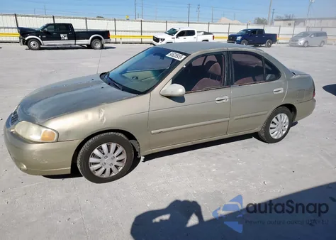 2000 Nissan Sentra Base z USA, uszkodzony, nr VIN 3N1CB51D5YL331082